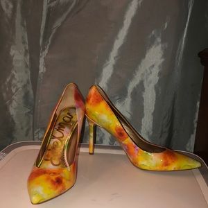 Sam Edelman floral heels